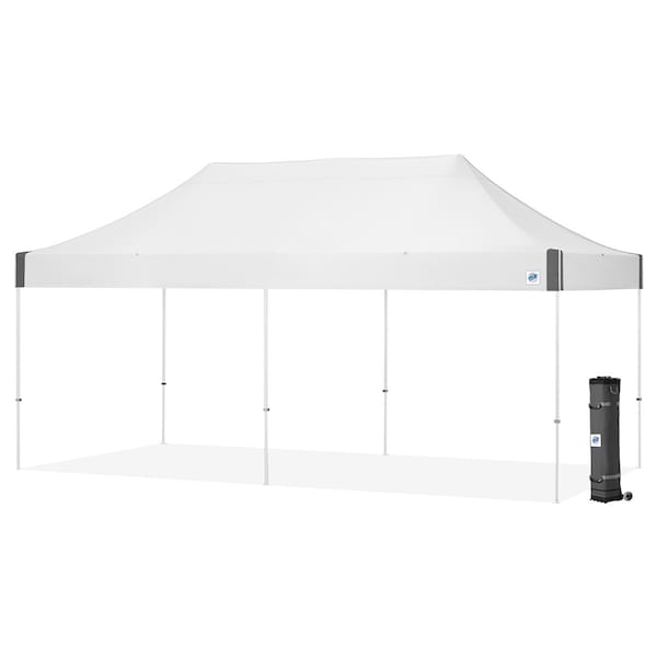 E-Z Up Vantage Shelter, 10' W x 20' L, White Steel Fame, White Top VG3WH20WH - main